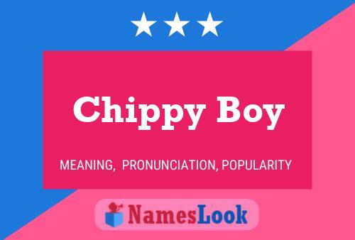 ملصق اسم Chippy Boy