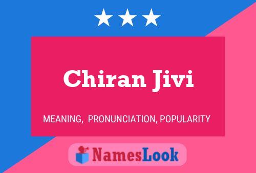 ملصق اسم Chiran Jivi