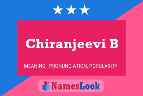 ملصق اسم Chiranjeevi B