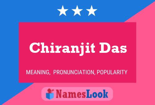 ملصق اسم Chiranjit Das