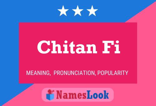 ملصق اسم Chitan Fi