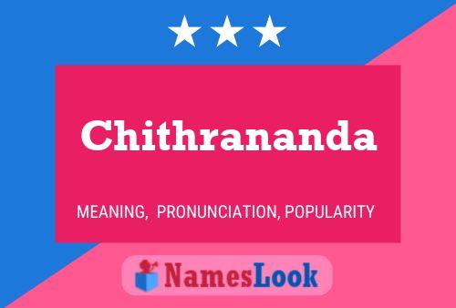 ملصق اسم Chithrananda