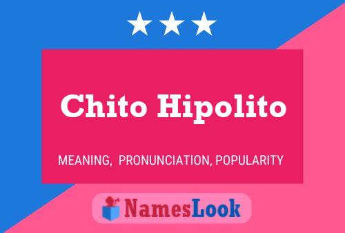 ملصق اسم Chito Hipolito