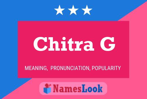 ملصق اسم Chitra G