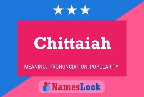 ملصق اسم Chittaiah