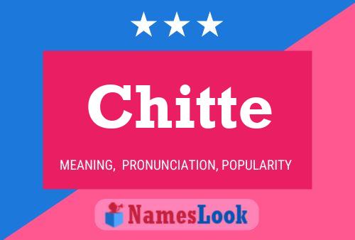 ملصق اسم Chitte