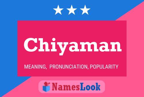 ملصق اسم Chiyaman