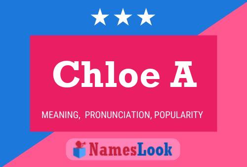 ملصق اسم Chloe A