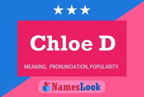 ملصق اسم Chloe D