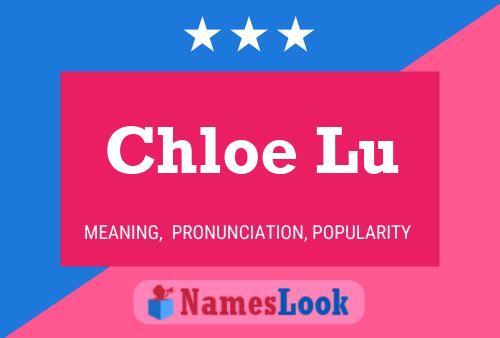 ملصق اسم Chloe Lu