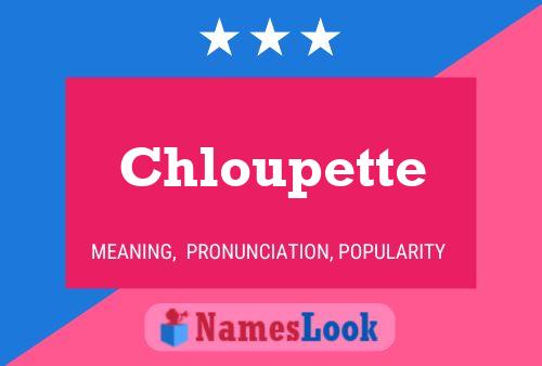 ملصق اسم Chloupette