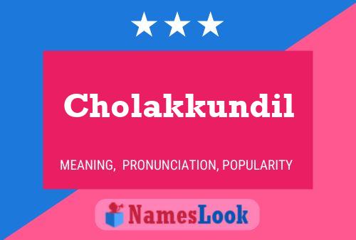 ملصق اسم Cholakkundil