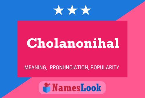 ملصق اسم Cholanonihal