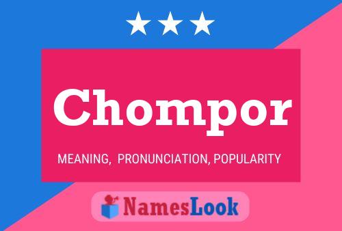 ملصق اسم Chompor