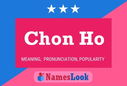 ملصق اسم Chon Ho