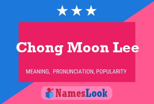 ملصق اسم Chong Moon Lee