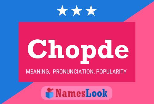 ملصق اسم Chopde