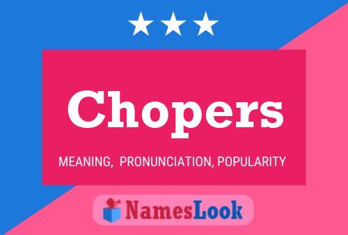 ملصق اسم Chopers