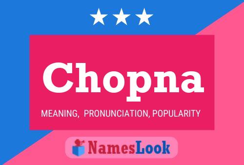 ملصق اسم Chopna