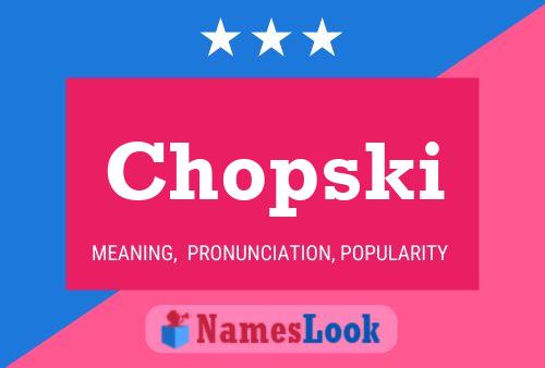 ملصق اسم Chopski