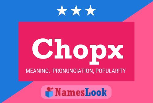 ملصق اسم Chopx