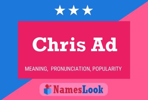 ملصق اسم Chris Ad