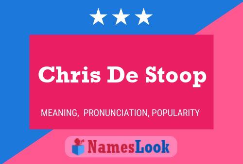 ملصق اسم Chris De Stoop