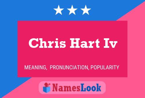 ملصق اسم Chris Hart Iv