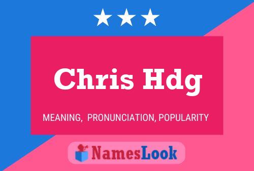 ملصق اسم Chris Hdg