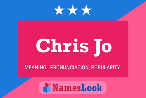 ملصق اسم Chris Jo