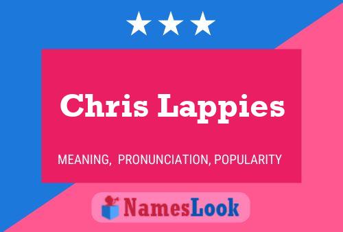 ملصق اسم Chris Lappies