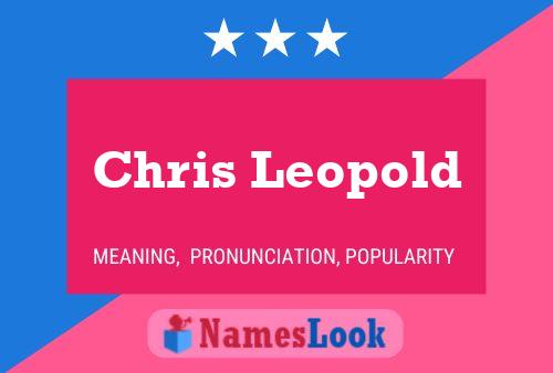 ملصق اسم Chris Leopold