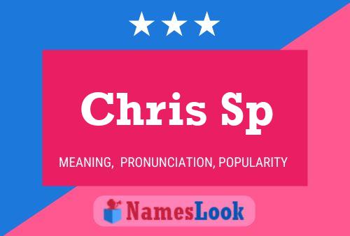 ملصق اسم Chris Sp