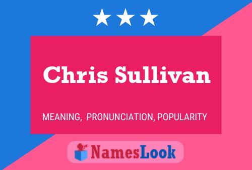 ملصق اسم Chris Sullivan