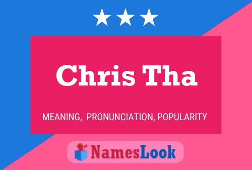 ملصق اسم Chris Tha