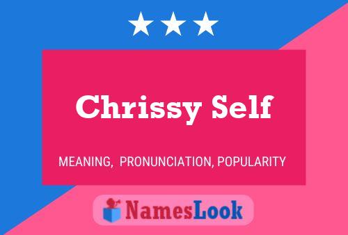 ملصق اسم Chrissy Self