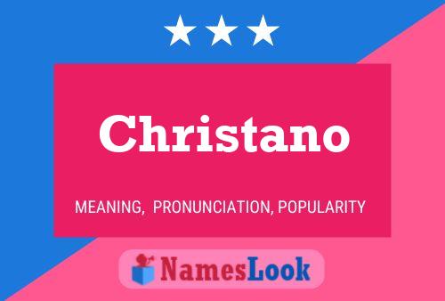 ملصق اسم Christano