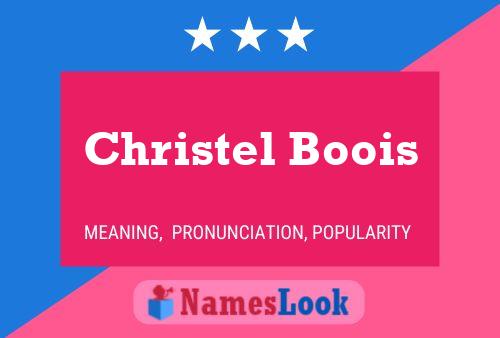 ملصق اسم Christel Boois