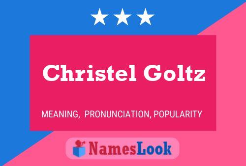 ملصق اسم Christel Goltz