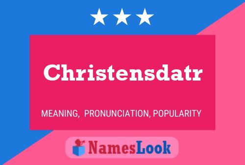 ملصق اسم Christensdatr