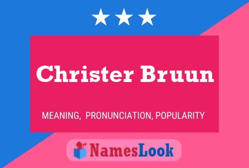 ملصق اسم Christer Bruun