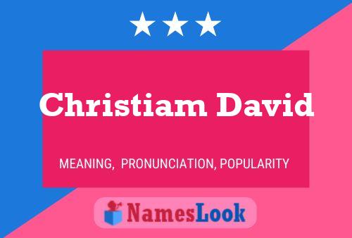 ملصق اسم Christiam David