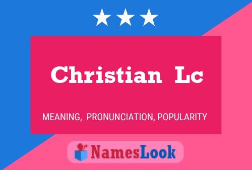 ملصق اسم Christian  Lc