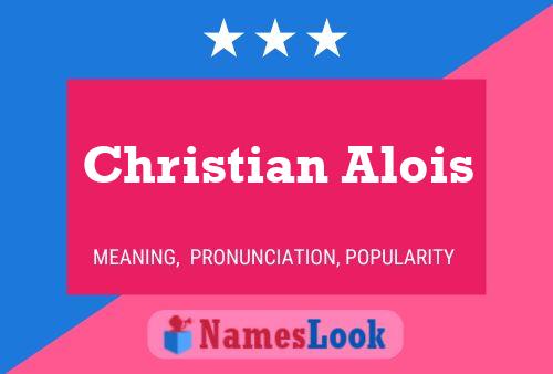 ملصق اسم Christian Alois