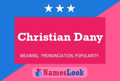 ملصق اسم Christian Dany