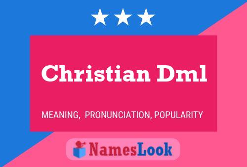 ملصق اسم Christian Dml