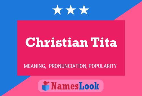 ملصق اسم Christian Tita