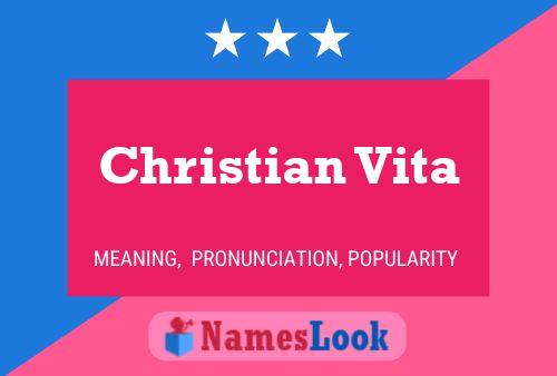 ملصق اسم Christian Vita