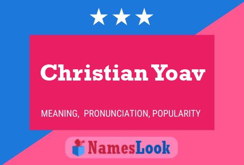 ملصق اسم Christian Yoav