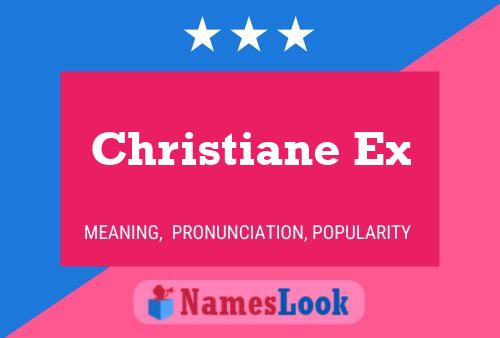 ملصق اسم Christiane Ex